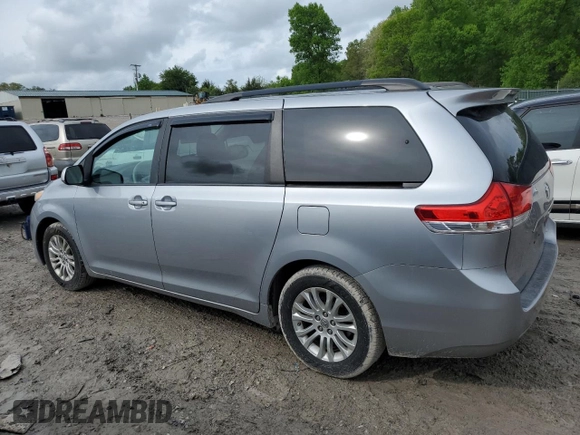 2012 Toyota Sienna XLE AAS with VIN 5TDYK3DCXCS278957, listed as a Copart auction lot 54218945 with 92,126 mi miles and Salvage Title. Bid and sale history available at carsss.com. Image 2.