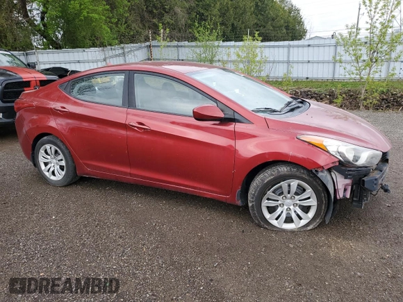 2013 Hyundai Elantra GLS with VIN 5NPDH4AE2DH332316, listed as a Copart auction lot 54686925 with 87,363 mi miles and Salvage title. Bid and sale history available at DreamBid. Image 4.