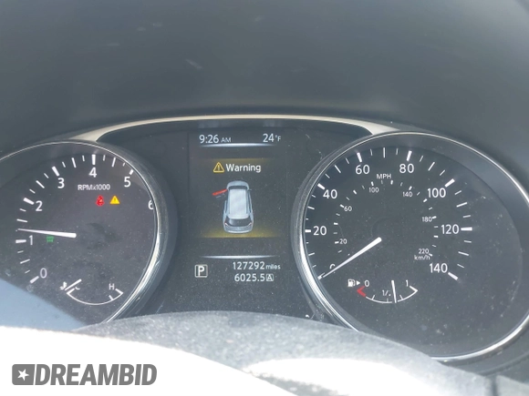 2014 Nissan Rogue S with VIN 5N1AT2MV7EC871346, listed as a IAAI auction lot 41606376 with 127,292 mi miles. Bid and sale history available at carsss.com. Image 7.