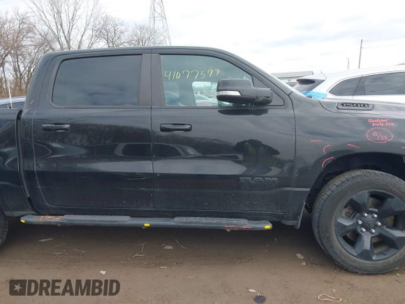 2019 Ram 1500 Big Horn/Lone Star with VIN 1C6RRFFG0KN733263, listed as a IAAI auction lot 41077579 with 85,259 mi miles. Bid and sale history available at carsss.com. Image 14.