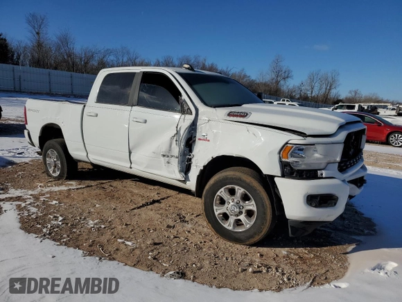 2022 Ram 2500 Big Horn with VIN 3C6UR5DL4NG405474, listed as a Copart auction lot 45743135 with 45,225 mi miles and Salvage Title. Bid and sale history available at carsss.com. Image 4.