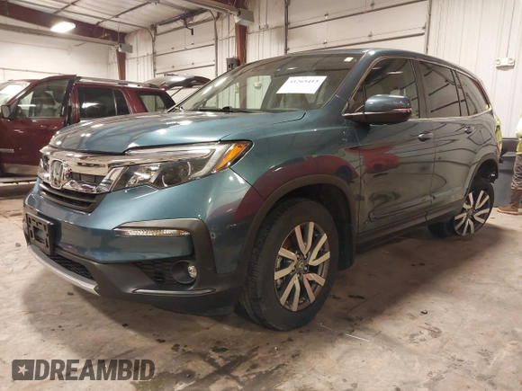 2019 Honda Pilot EX-L with VIN 5FNYF6H5XKB094879, listed as a IAAI auction lot 41265415 with 58,700 mi miles and . Bid and sale history available at DreamBid. Image 19.