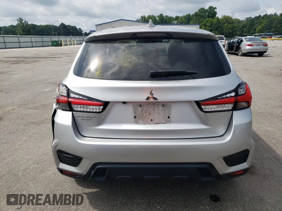 2020 Mitsubishi Outlander ES with VIN JA4AP3AU4LU021461, listed as a Copart auction lot 60863715 with 99,147 mi miles and Salvage title. Bid and sale history available at DreamBid. Image 6.