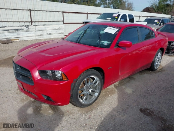 2011 Dodge Charger RT Plus with VIN 2B3CL5CT3BH512648, listed as a IAAI auction lot 41273976 with 185,560 mi miles. Bid and sale history available at carsss.com. Image 2.