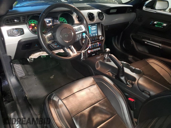 2016 Ford Mustang GT Premium with VIN 1FATP8FF1G5255701, listed as a Copart auction lot 83322694 with 56,001 mi miles and Salvage title. Bid and sale history available at DreamBid. Image 8.