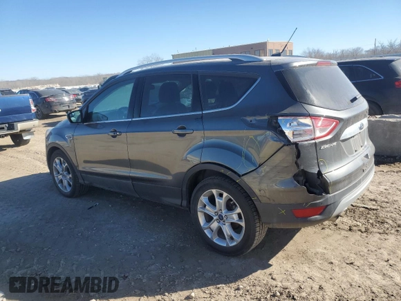 2016 Ford Escape Titanium with VIN 1FMCU0J97GUB47252, listed as a Copart auction lot 47133925 with 166,614 mi miles and Salvage Title. Bid and sale history available at carsss.com. Image 2.