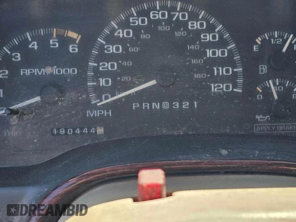2000 Cadillac Escalade z VIN 1GYEK63R3YR218285, wystawiony jako Copart lot #77915654 z przebiegiem 190 444 mil mil oraz Czysty tytuł • Clean title. Historia ofert i sprzedaży dostępna na DreamBid. Obrazek 8.