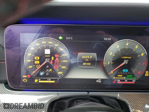 2019 Mercedes-Benz E-Class AMG E 53 with VIN WDDZF6BB1KA489065, listed as a Copart auction lot 85050074 with 88,104 mi miles and Salvage Title. Bid and sale history available at carsss.com. Image 9.