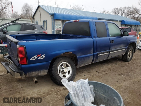 2004 Chevrolet Silverado 1500 with VIN 1GCEK19TX4E196850, listed as a Copart auction lot 43397015 with 156,773 mi miles and Salvage Title. Bid and sale history available at DreamBid. Image 3.