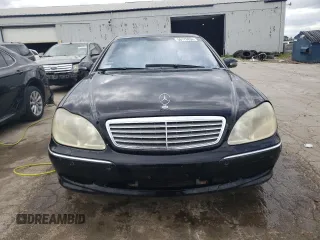 2002 Mercedes-Benz S-Class 6.0L with VIN WDBNG78J82A253733, listed as a Copart auction lot 66176834 with 9,151 mi miles and Salvage Title. Bid and sale history available at carsss.com. Image 5.