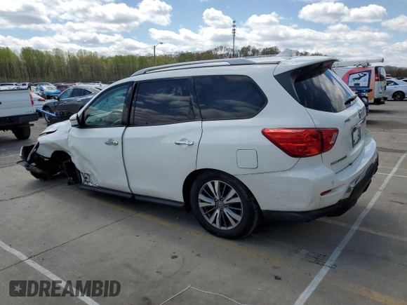 2020 Nissan Pathfinder SV with VIN 5N1DR2BM6LC590559, listed as a Copart auction lot 52991785 with 61,870 mi miles and Salvage title. Bid and sale history available at DreamBid. Image 2.