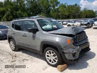 2022 Jeep Renegade Sport with VIN ZACNJCA17NPN57661, listed as a Copart auction lot 63536123 with 37,459 mi miles and . Bid and sale history available at DreamBid. Image 4.