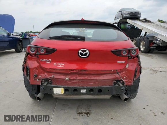 2019 Mazda Mazda3 Hatchback w/Premium Pkg with VIN JM1BPBNM9K1124082, listed as a Copart auction lot 53430905 with 45,858 mi miles and Salvage Title. Bid and sale history available at carsss.com. Image 6.