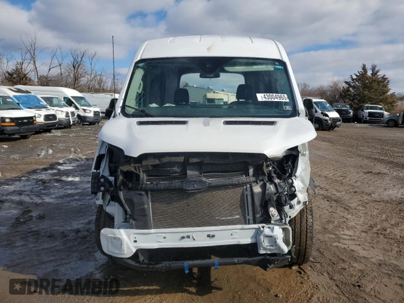 2023 Ford Transit Cargo with VIN 1FTBR1C8XPKC01098, listed as a Copart auction lot 43004965 with Not Provided miles and Salvage Title. Bid and sale history available at carsss.com. Image 5.