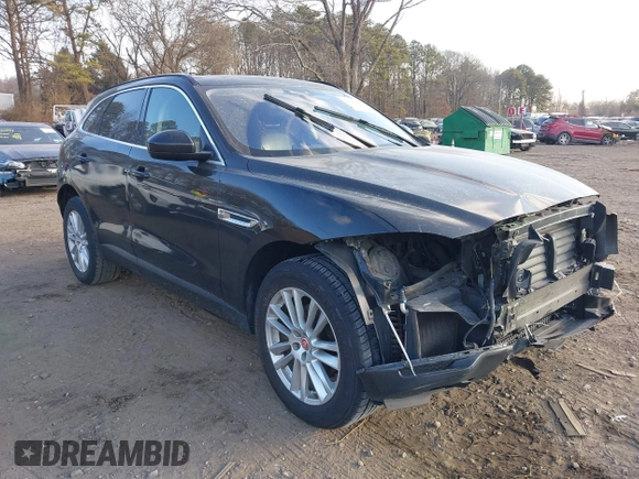 2018 Jaguar F-Pace 25t Prestige with VIN SADCK2FX5JA351493, listed as a IAAI auction lot 41345886 with 89,787 mi miles and . Bid and sale history available at DreamBid. Image 1.