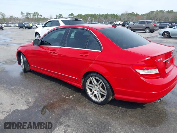 2009 Mercedes-Benz C-Class 3.5L Sport with VIN WDDGF56X09R043606, listed as a IAAI auction lot 41537762 with 143,902 mi miles. Bid and sale history available at carsss.com. Image 3.