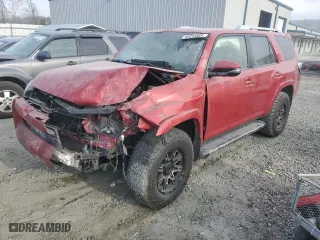 2017 Toyota 4Runner SR5 with VIN JTEBU5JR4H5436853, listed as a Copart auction lot 46934865 with 100,260 mi miles and Salvage Title. Bid and sale history available at carsss.com. Image 1.