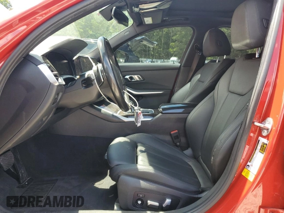 2019 BMW 3 Series 330i with VIN WBA5R1C51KFH18066, listed as a Copart auction lot 60600665 with 142,789 mi miles and Salvage title. Bid and sale history available at DreamBid. Image 7.