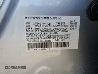 2019 Acura MDX Technology with VIN 5J8YD4H53KL030353, listed as a Copart auction lot 48529185 with Not provided miles and Non repairable. Bid and sale history available at DreamBid. Image 13.