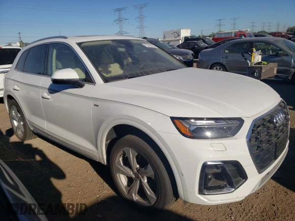 2024 Audi Q5 S line Prestige with VIN WA1FAAFY4R2022069, listed as a Copart auction lot 73215794 with 9,848 mi miles and Salvage title. Bid and sale history available at DreamBid. Image 4.