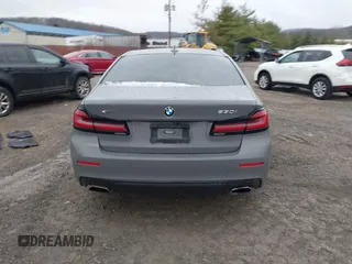 2021 BMW 5 Series 530i xDrive with VIN WBA13BJ07MWX06971, listed as a IAAI auction lot 41185018 with 52,002 mi miles and . Bid and sale history available at carsss.com. Image 17.