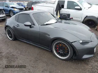 2017 Mazda MX-5 Miata RF Grand Touring with VIN JM1NDAM72H0101026, listed as a IAAI auction lot 41296441 with 79,286 mi miles. Bid and sale history available at carsss.com. Image 1.