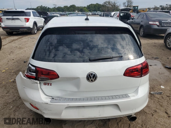 2017 Volkswagen Golf GTI Autobahn with VIN 3VW547AU5HM021131, listed as a Copart auction lot 71445474 with 121,060 mi miles and Salvage Title. Bid and sale history available at carsss.com. Image 6.