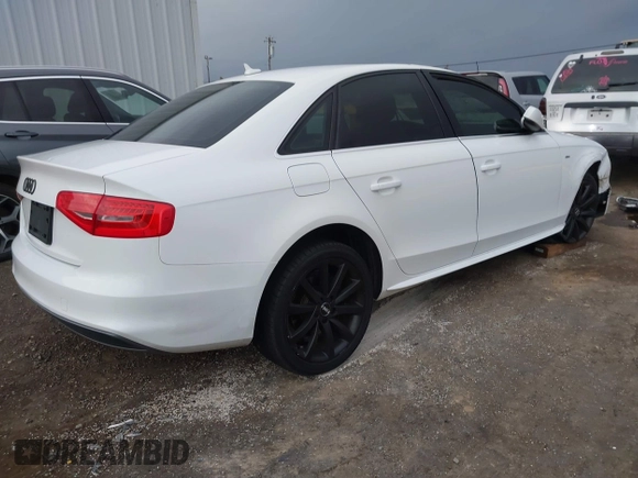 2014 Audi A4 Premium with VIN WAUBFAFL6EA030827, listed as a IAAI auction lot 40898053 with 130,586 mi miles. Bid and sale history available at carsss.com. Image 4.