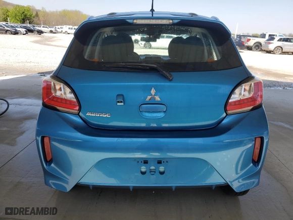 2024 Mitsubishi Mirage ES with VIN ML32AUHJ9RH019464, listed as a Copart auction lot 52138365 with 11,666 mi miles and Salvage Title. Bid and sale history available at carsss.com. Image 6.