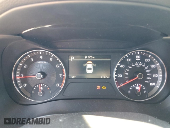 2024 Kia Forte LXS with VIN 3KPF24AD4RE730138, listed as a Copart auction lot 47688955 with 15,167 mi miles and Salvage Title. Bid and sale history available at DreamBid. Image 9.