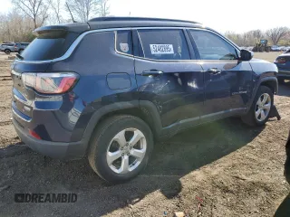 2018 Jeep Compass Latitude with VIN 3C4NJDBB5JT161697, listed as a Copart auction lot 52482895 with 60,631 mi miles and Salvage Title. Bid and sale history available at DreamBid. Image 3.