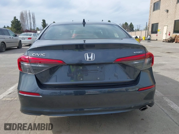 2024 Honda Civic Sedan Sport with VIN 2HGFE2F57RH512469, listed as a IAAI auction lot 41814870 with 75,576 mi miles. Bid and sale history available at carsss.com. Image 17.