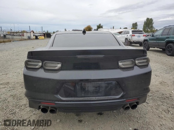 2020 Chevrolet Camaro 2SS with VIN 1G1FG1R77L0144055, listed as a Copart auction lot 76026834 with 46,973 mi miles and Salvage Title. Bid and sale history available at carsss.com. Image 6.