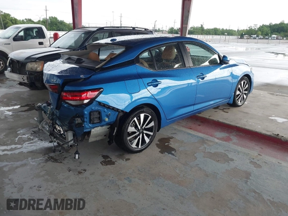 2024 Nissan Sentra SV with VIN 3N1AB8CV8RY368551, listed as a IAAI auction lot 42203248 with 13,380 mi miles and . Bid and sale history available at DreamBid. Image 4.