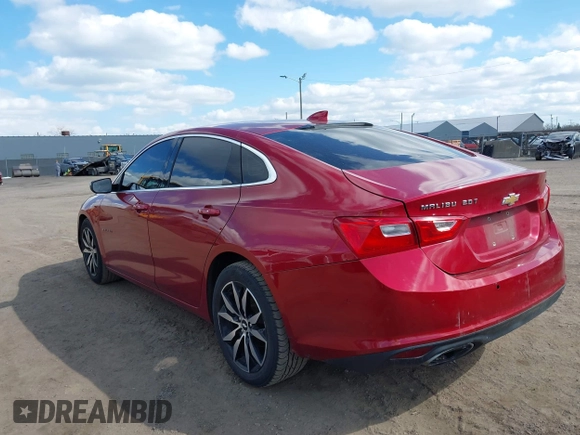 2016 Chevrolet Malibu LT with VIN 1G1ZF5SX9GF203661, listed as a IAAI auction lot 41988477 with 117,690 mi miles and . Bid and sale history available at DreamBid. Image 3.