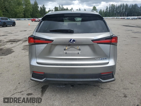 2021 Lexus NX 300h with VIN JTJGJRDZ2M2167458, listed as a Copart auction lot 57650945 with 14,653 mi miles and Salvage title. Bid and sale history available at DreamBid. Image 6.