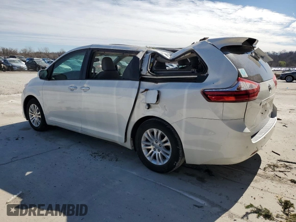 2017 Toyota Sienna XLE Auto Access Seat with VIN 5TDYZ3DC5HS889336, listed as a Copart auction lot 49524165 with 89,005 mi miles and Salvage Title. Bid and sale history available at carsss.com. Image 2.