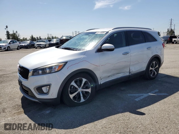 2016 Kia Sorento EX with VIN 5XYPH4A55GG001934, listed as a Copart auction lot 50178695 with 93,922 mi miles and Salvage Title. Bid and sale history available at DreamBid. Image 1.