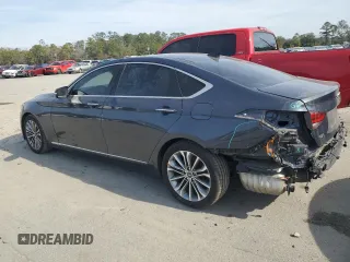 2017 Genesis G80 3.8L with VIN KMHGN4JE2HU182477, listed as a Copart auction lot 43333425 with 71,404 mi miles and Salvage Title. Bid and sale history available at DreamBid. Image 2.