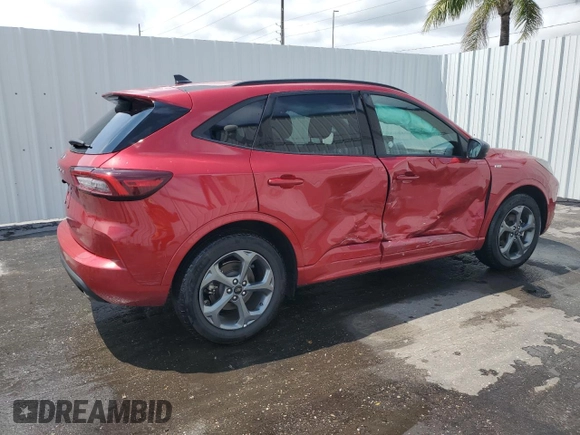 2024 Ford Escape ST-Line with VIN 1FMCU0MN3RUA44678, listed as a Copart auction lot 52293305 with 27,471 mi miles and Non Repairable. Bid and sale history available at DreamBid. Image 3.