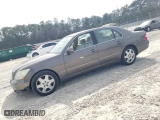 2005 Lexus LS 430 with VIN JTHBN36F955007190, listed as a Copart auction lot 49099765 with 390,601 mi miles and Salvage Title. Bid and sale history available at carsss.com. Image 1.