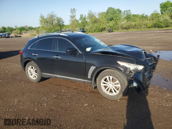2011 Infiniti FX with VIN JN8AS1MW5BM735012, listed as a Copart auction lot 57234155 with 84,258 mi miles and Salvage title. Bid and sale history available at DreamBid. Image 4.