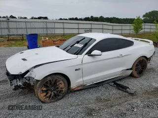 2019 Ford Mustang GT with VIN 1FA6P8CFXK5182497, listed as a Copart auction lot 58475165 with 27,731 mi miles and Salvage title. Bid and sale history available at DreamBid. Image 1.