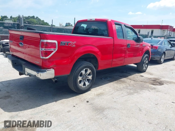 2014 Ford F-150 XL with VIN 1FTEX1EM4EFC24475, listed as a IAAI auction lot 42692573 with 166,214 mi miles and . Bid and sale history available at DreamBid. Image 4.