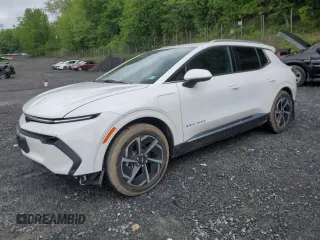 2024 Chevrolet Equinox EV LT z VIN 3GN7DLRP1RS260215, wystawiony jako Copart lot #56477025 z przebiegiem 7370 mil mil oraz Szkody całkowita. Historia ofert i sprzedaży dostępna na DreamBid. Obrazek 1.