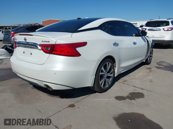 2016 Nissan Maxima SV z VIN 1N4AA6AP8GC436917, wystawiony jako IAAI lot #41691025 z przebiegiem 140 149 mil mil oraz . Historia ofert i sprzedaży dostępna na DreamBid. Obrazek 4.