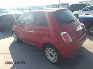2013 FIAT 500 Pop with VIN 3C3CFFARXDT739174, listed as a IAAI auction lot 28333756 with 32,884 mi miles. Bid and sale history available at carsss.com. Image 3.