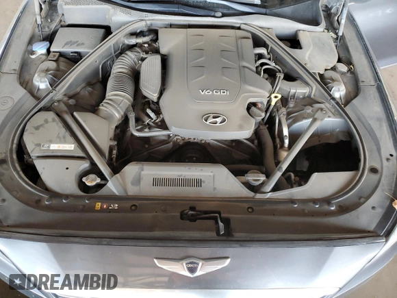 2015 Hyundai Genesis 3.8L with VIN KMHGN4JEXFU089025, listed as a Copart auction lot 55453065 with 96,134 mi miles and Clean Title. Bid and sale history available at carsss.com. Image 11.
