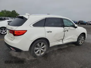 2014 Acura MDX Advance with VIN 5FRYD4H87EB027647, listed as a Copart auction lot 60404595 with 172,899 mi miles and Salvage title. Bid and sale history available at DreamBid. Image 3.