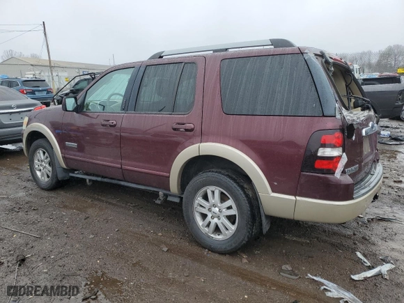 2007 Ford Explorer Eddie Bauer with VIN 1FMEU74E57UA34328, listed as a Copart auction lot 84671344 with 196,146 mi miles and Salvage Title. Bid and sale history available at carsss.com. Image 2.
